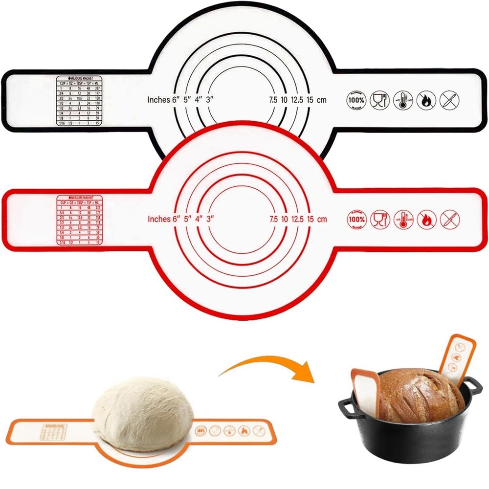 Heat Mat Silicone - Eslingas de silicona reutilizables para pan,