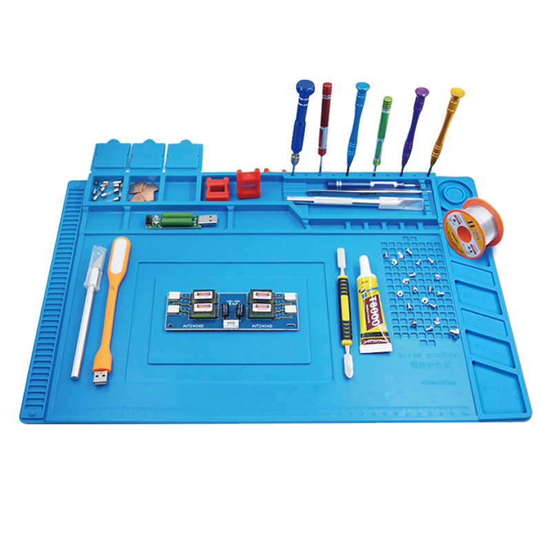 Heat Mat Silicone - Almohadilla de soldadura de silicona, plataforma