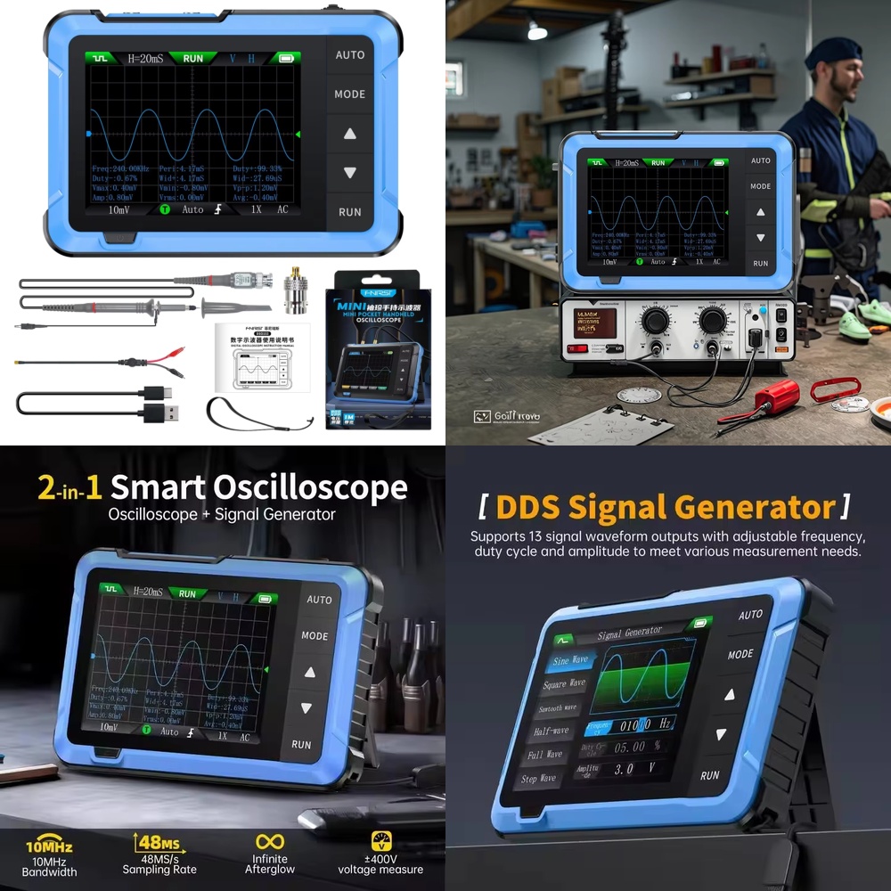 Electronics Repair In Usa - Osciloscopio Digital Portátil 2 en 1