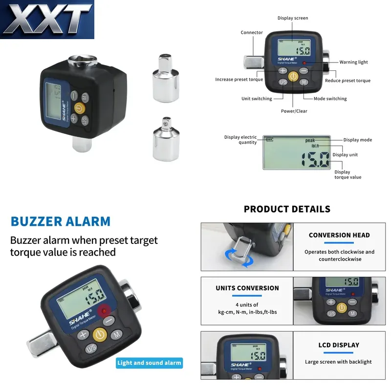Electronics Repair In Usa - Adaptador de Llave Dinamométrica Digital XXT