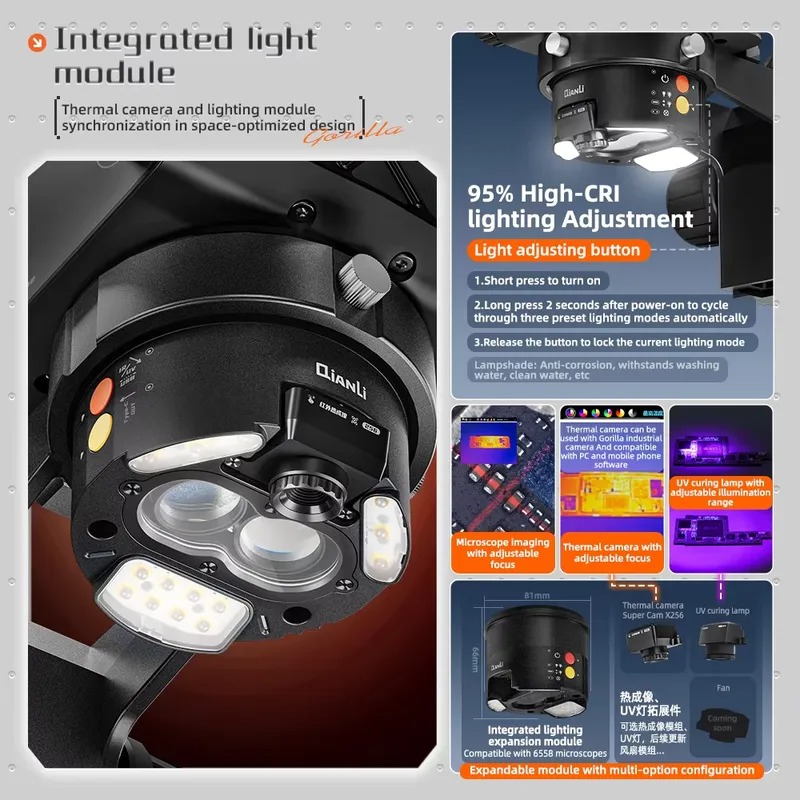 Microscopio Trinocular Qianli  - Electronics Repair In Usa reseña y precio